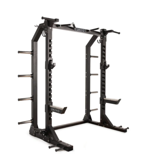 Ukiyo Squat Rack with Wooden and Rubber Platform