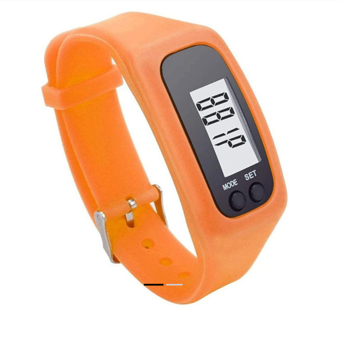 Liveup, 3D Sensor Pedometer Wrist Watch, Ls3348, Orange