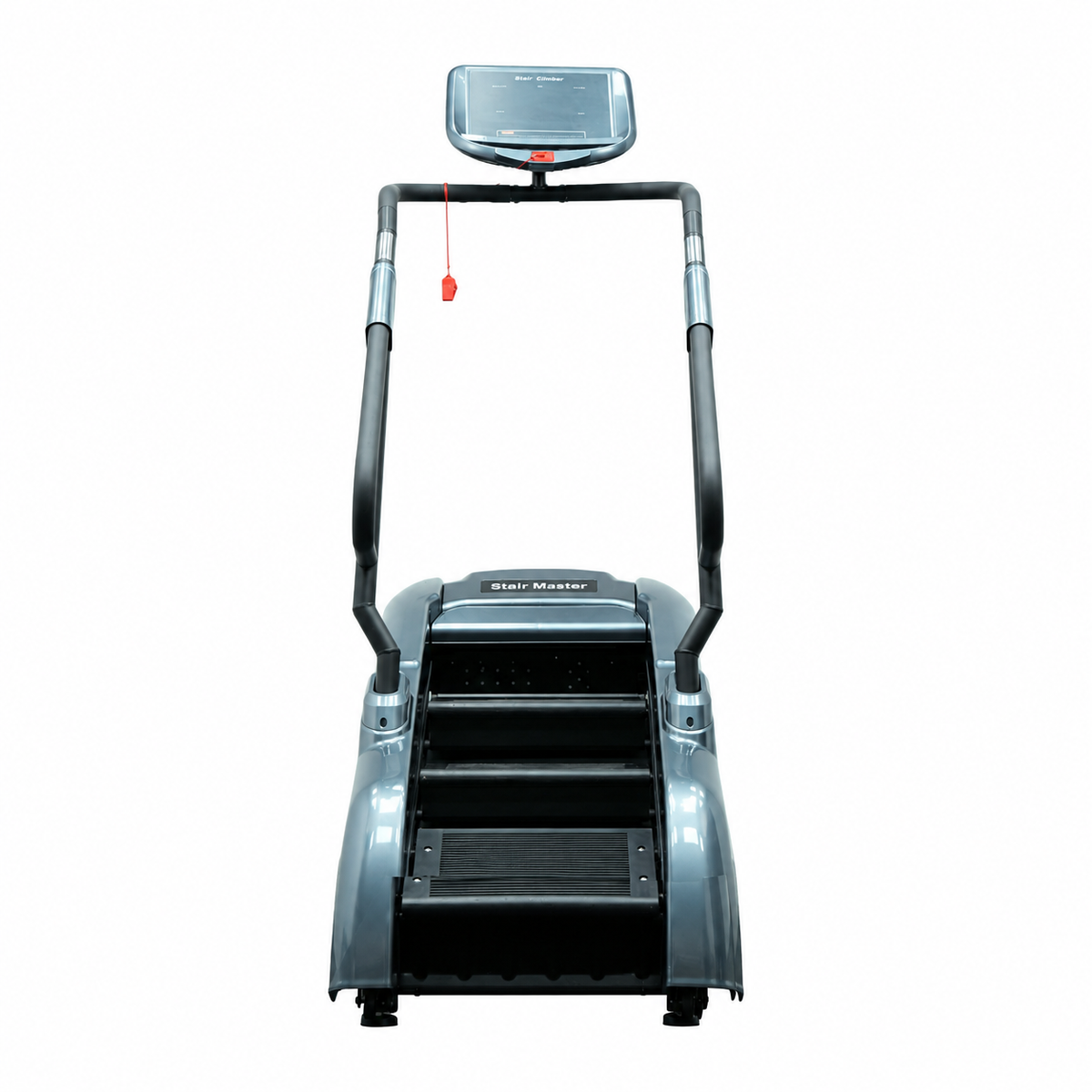 York Fitness Stair Climber with Screen, Black