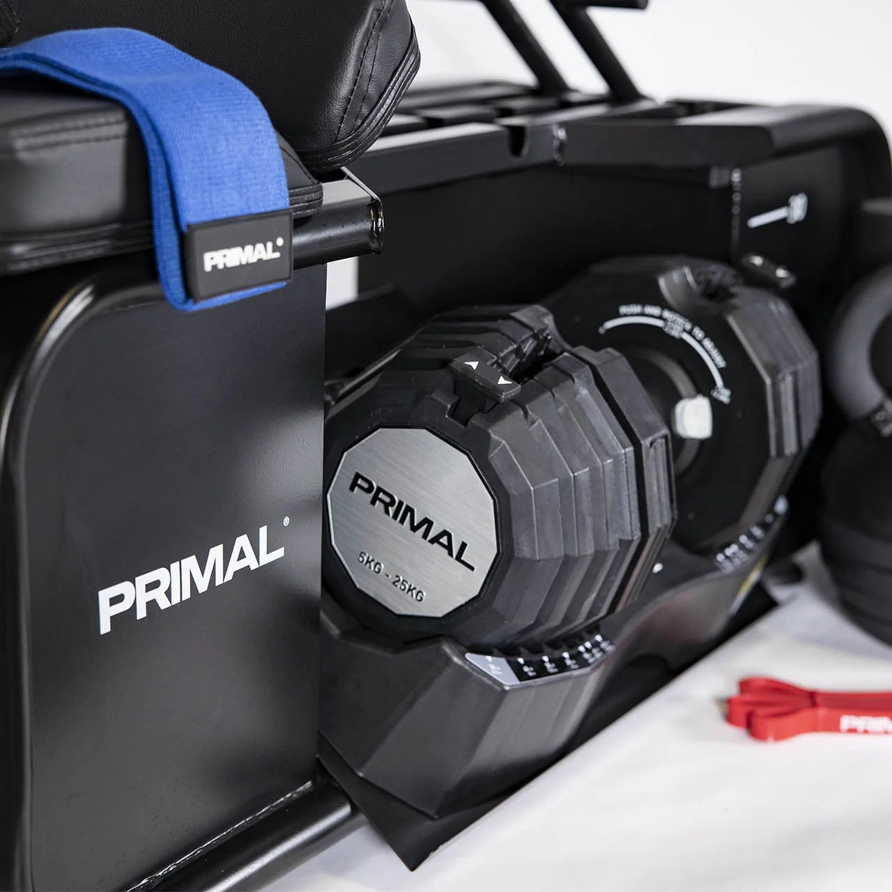 Primal Strength Home HIIT Bench Package with Dumbbells & Accessories