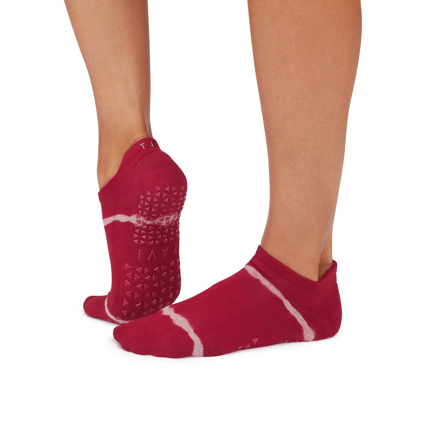 Tavi Savvy Grip Socks Ruby Tie Dye Stripe