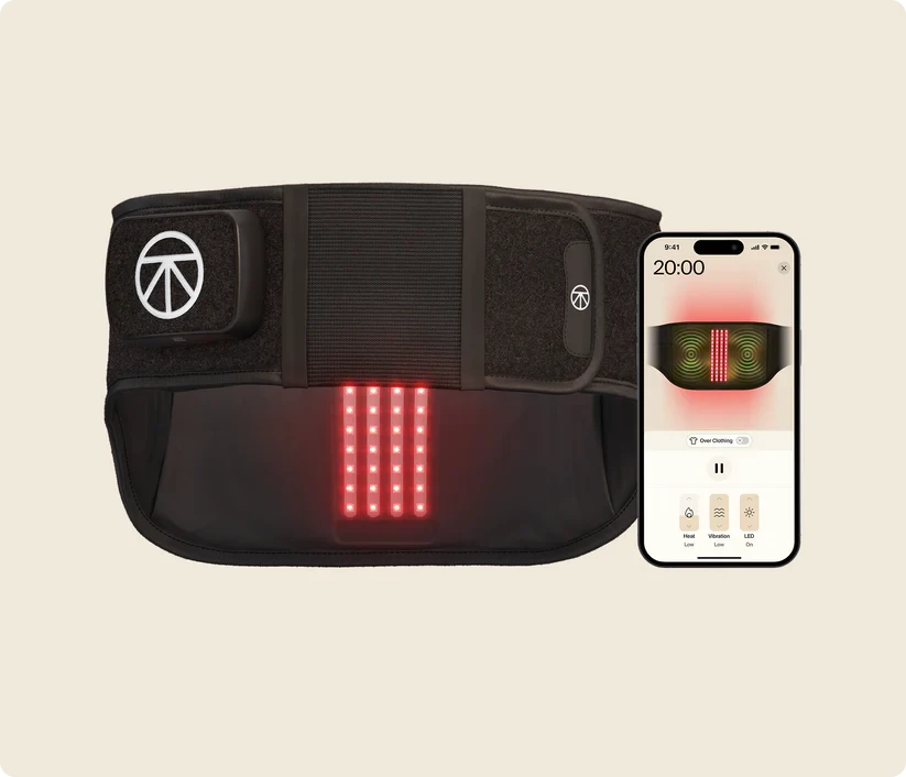 Therabody ThermBack LED – 4-in-1 Smart Back Therapy Wrap | Black