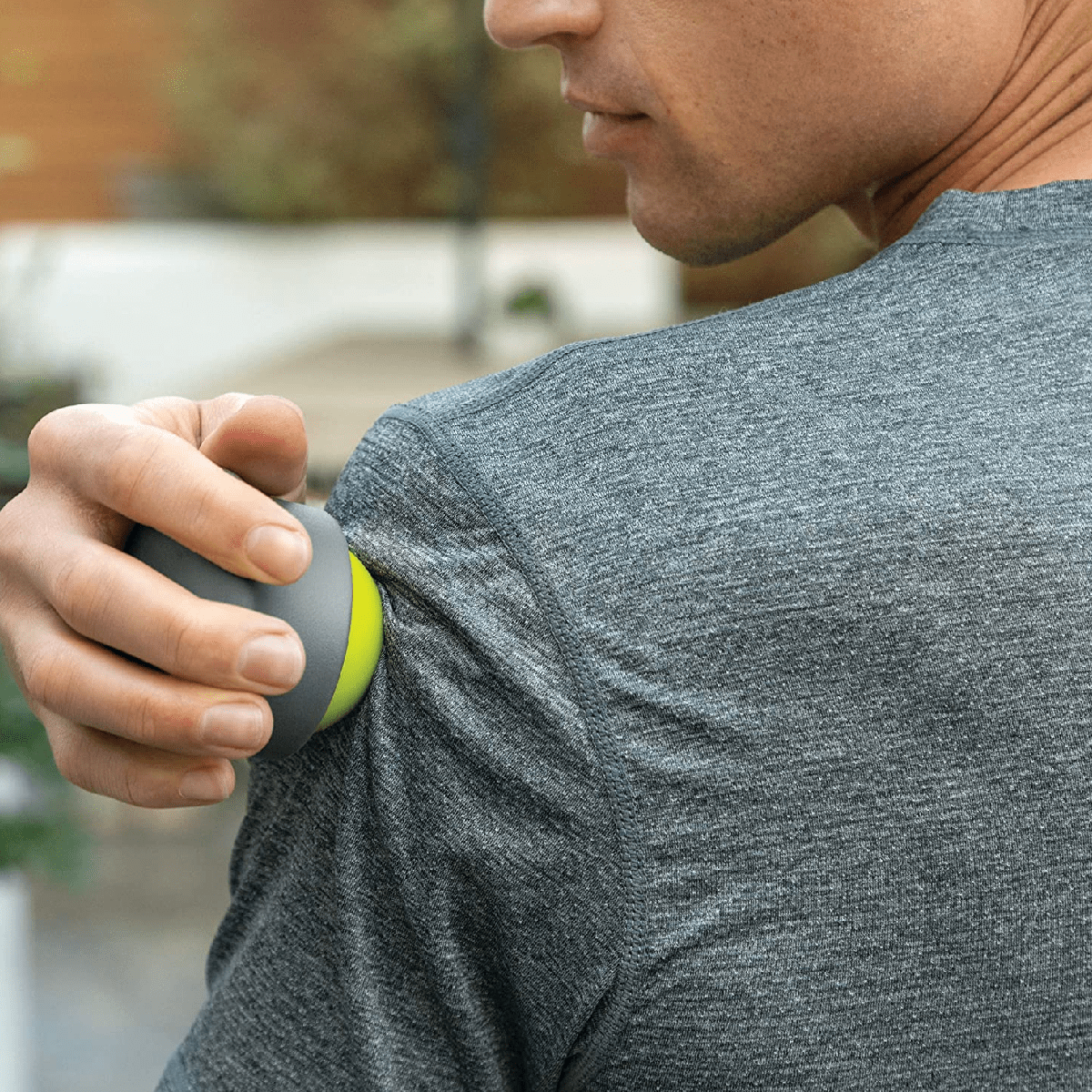 TriggerPoint Performance Handheld Massage Roller Ball, Green/Grey - Athletix.ae