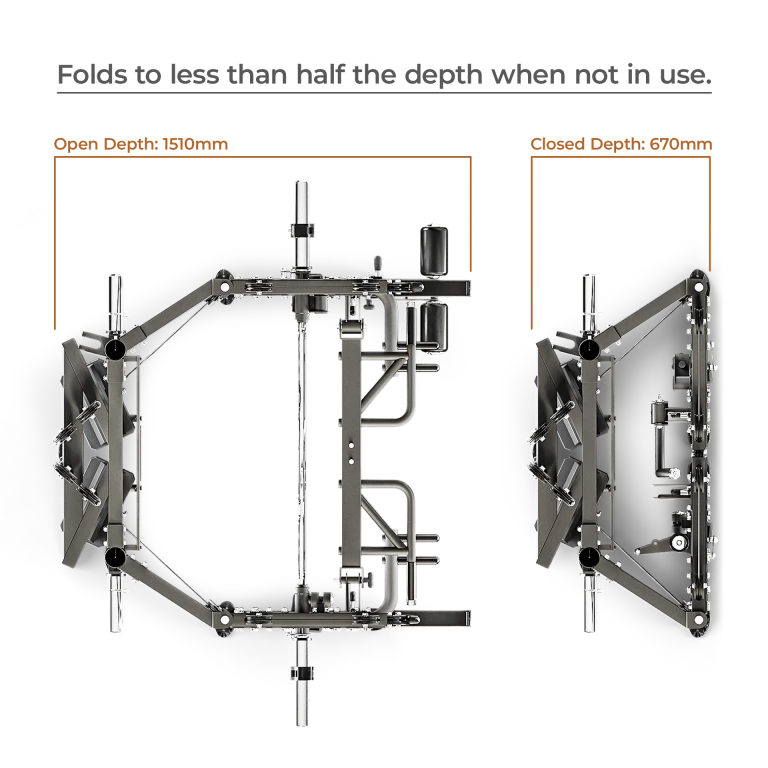 BRUTEforce UM2 FOLD Functional Trainer – Foldable All-in-One Home Gym