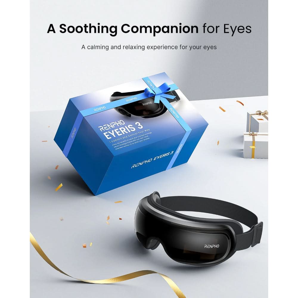 RENPHO Eyeris 3 Voice Control Eye Massager with Heat & Cooling
