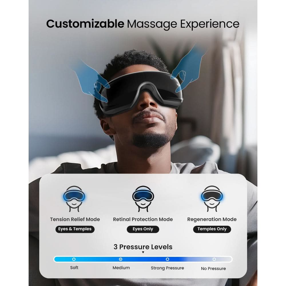 RENPHO Eyeris 3 Voice Control Eye Massager with Heat & Cooling