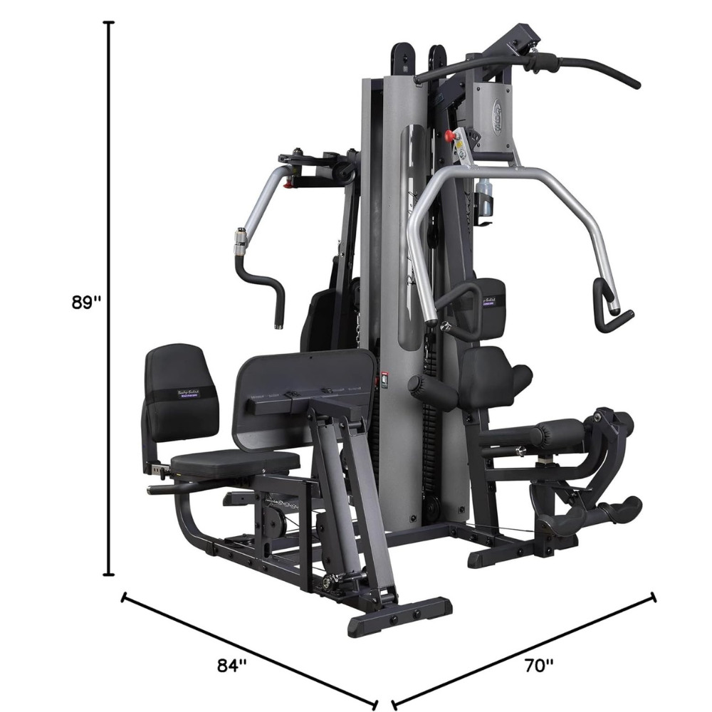 Body Solid G9S 2 X 210 Lb Stack Multi Gym, Grey/Black, 13070268-101, 3700Lpg
