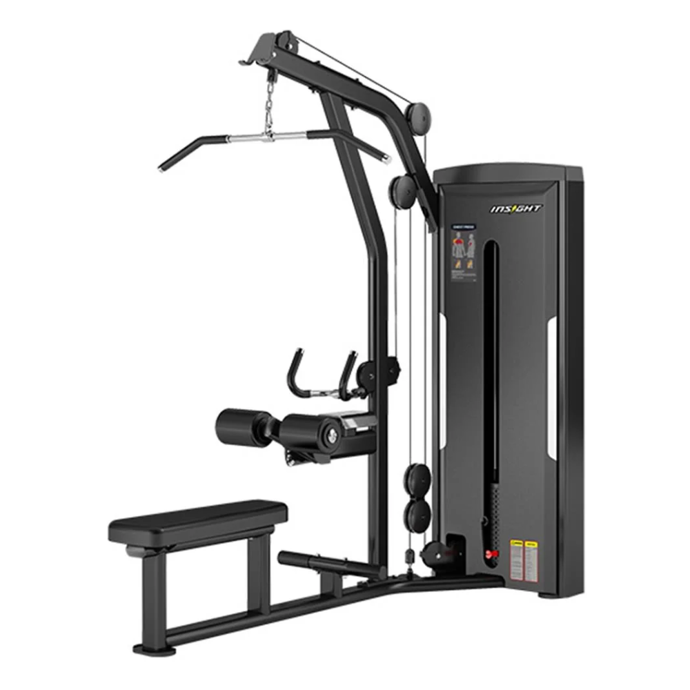Insight Fitness, Lat Pull Down And Mid Row SA026, Black
