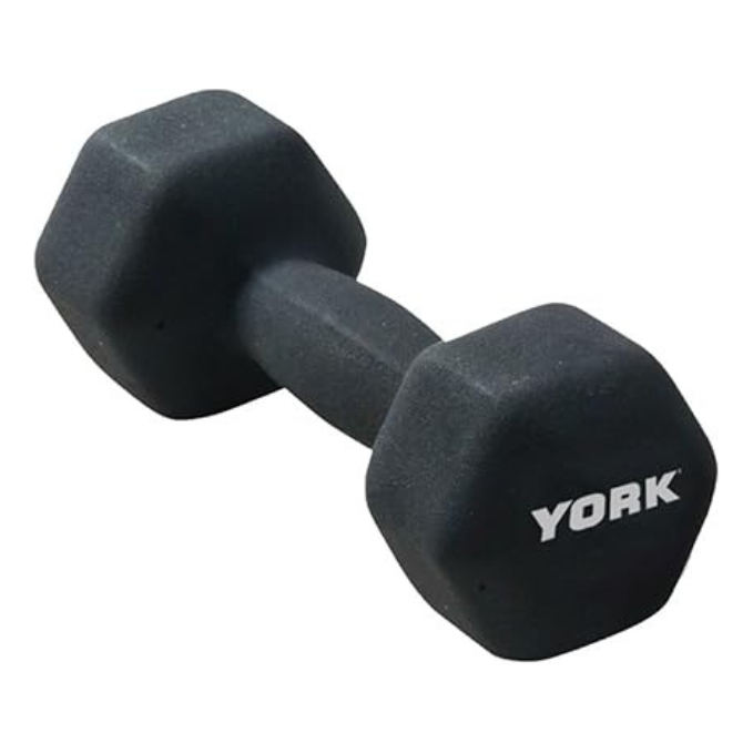 York, Fitness Neo Hex Dumbbell, Black