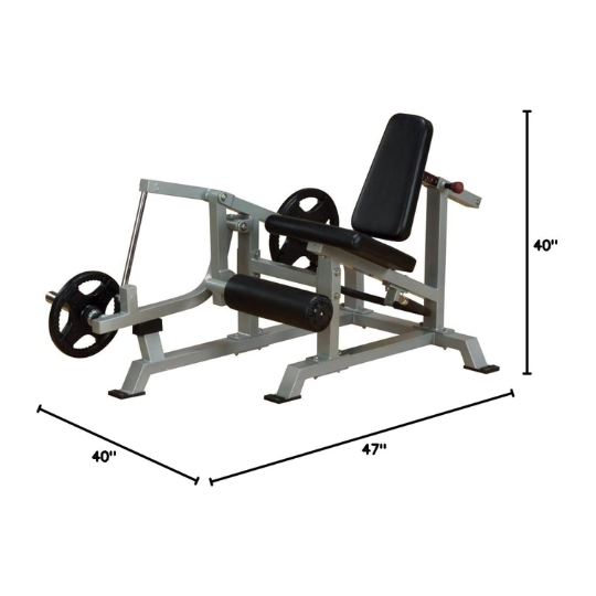 Body Solid LVLE Leverage Leg Extension Machine – Quad Isolation Trainer