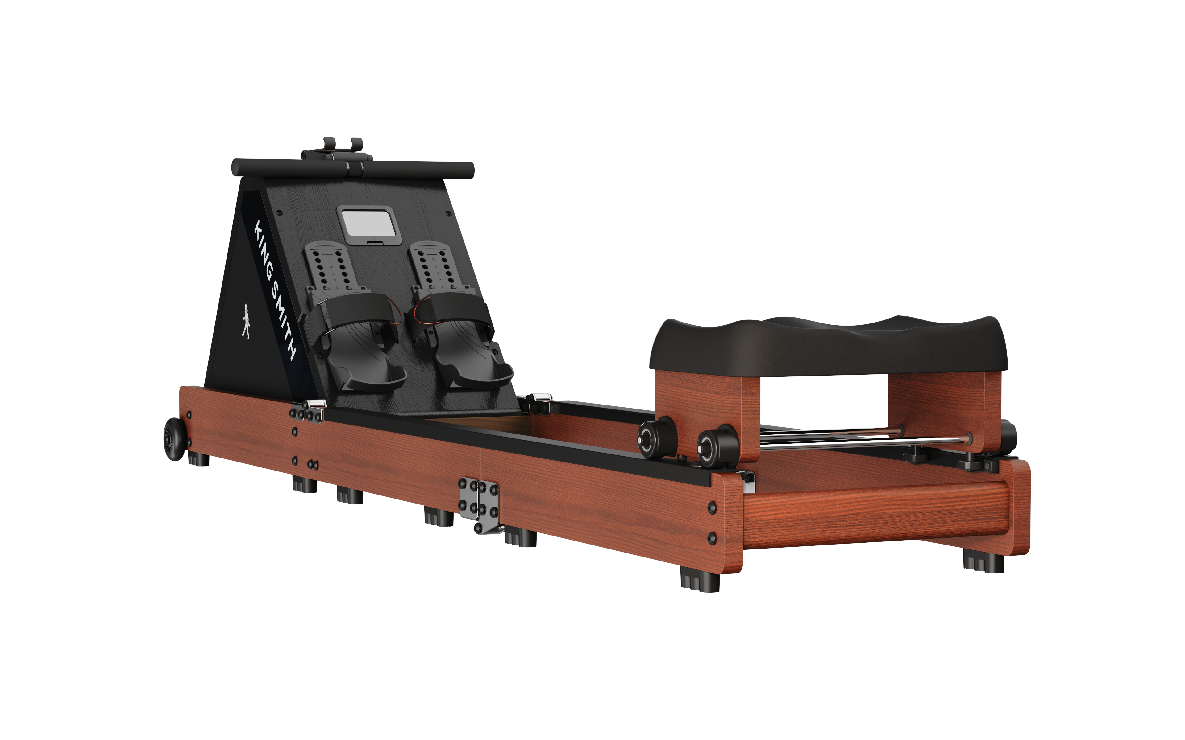 Kingsmith WR20 Tri-Fold Water Rowing Machine Red Oak