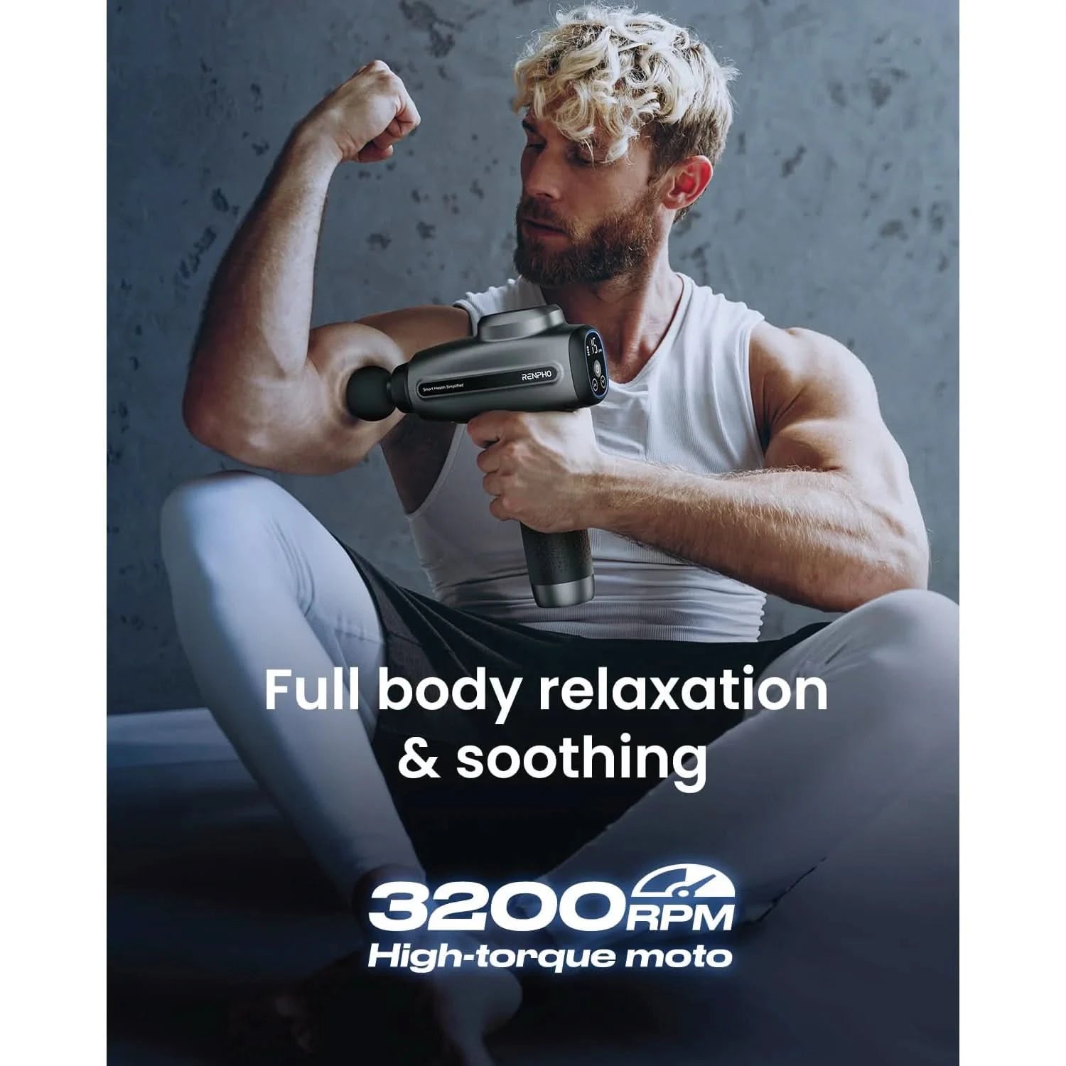 RENPHO Massage Gun Deep Tissue Electric Handheld Massager Gun