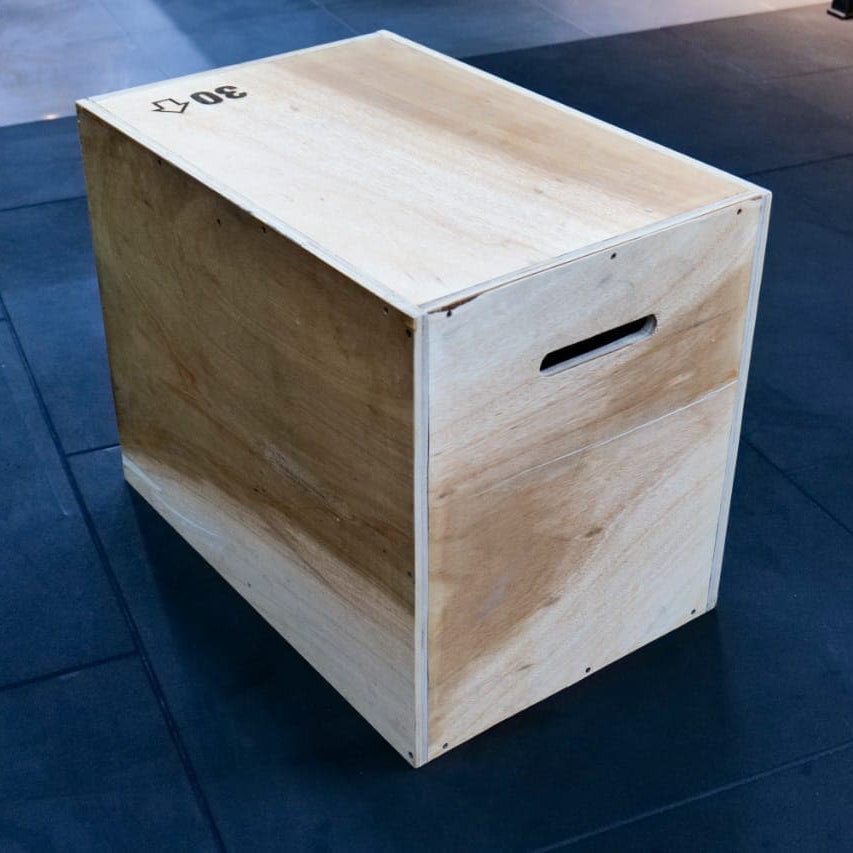 Liftdex Wooden Plyo Box: 3 Heights (20", 24", 30") | 30Kg | Uae Made | Strength Training