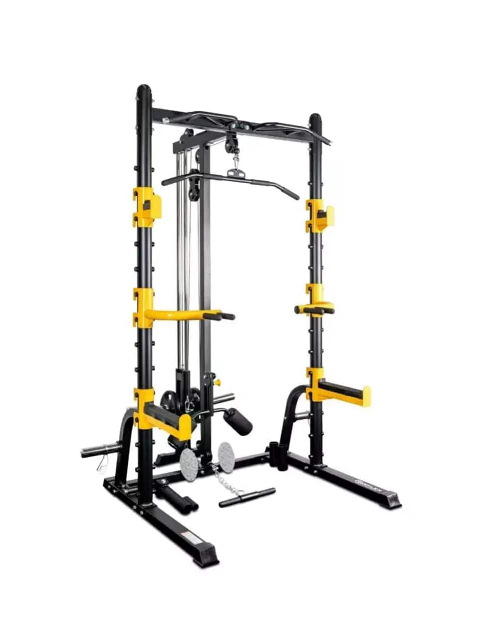 Combo Offer Squat Rack MDL66 + 7 ft Bar and 80 Kg Tri Grip Set with Adjustable Bench A8007 - Athletix.ae