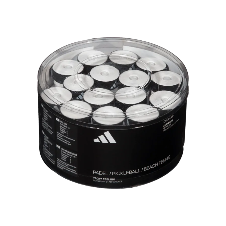 Adidas Perforated Padel Overgrip Box 45 Units, White