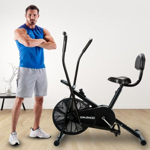 Sparnod Fitness, Dual Action Air Bike with Back Support, SAB-05