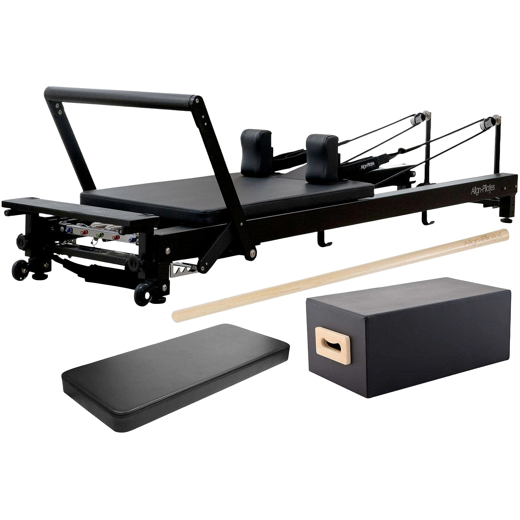 Align-Pilates C8-Pro Pilates Reformer Noir/Black Bundle