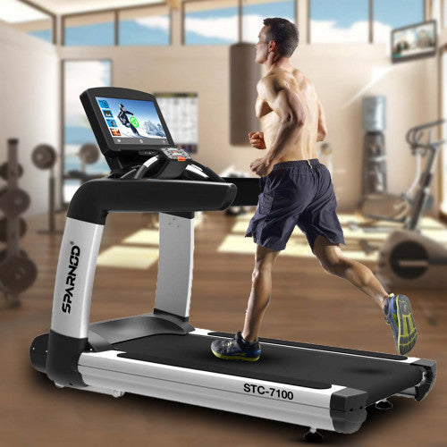 Sparnod Fitness, (7 HP AC Motor) Heavy Duty Commercial Use Treadmill, STC-7100