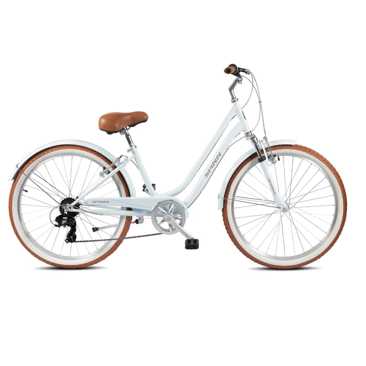 Spinn Uptown 7D Step Over Women's Outdoor Bike Arctic Blue