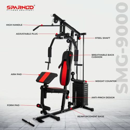 Sparnod Fitness Multifunctional Home Gym Station, SMG-9000