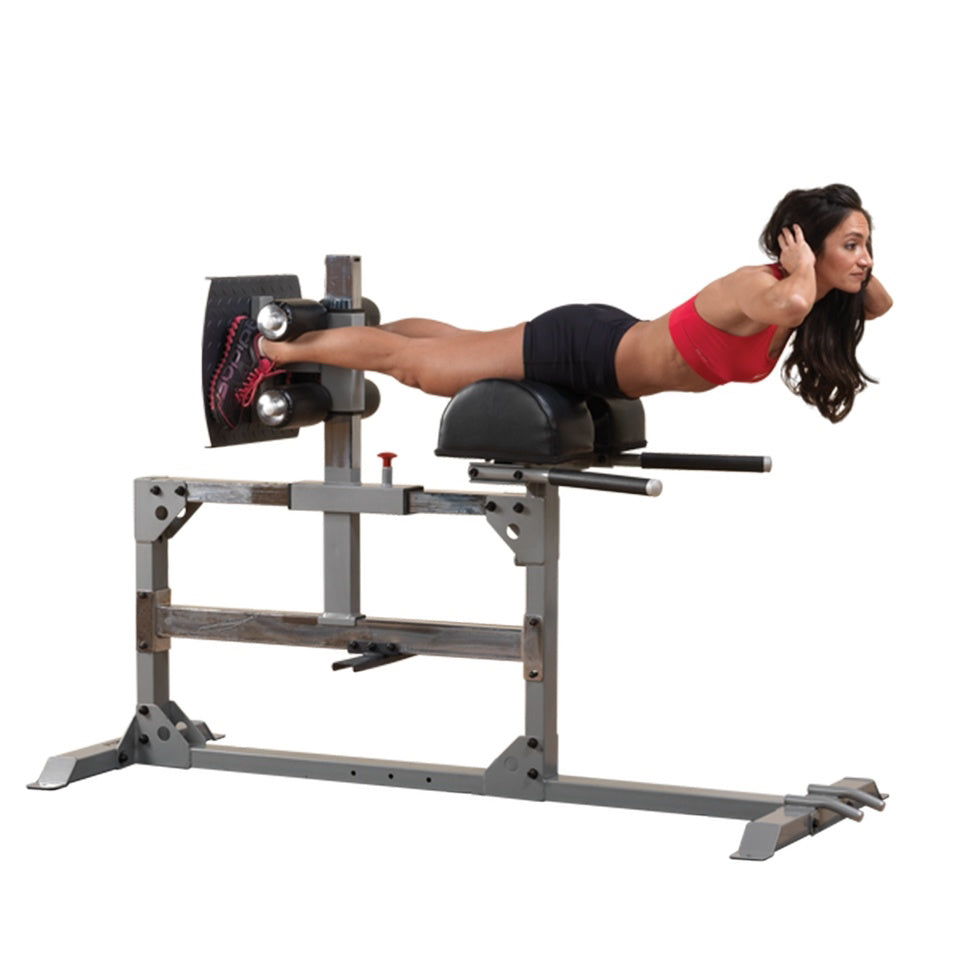 Body Solid SGH500 Glute & Ham Machine – Commercial GHD with Foam Rollers