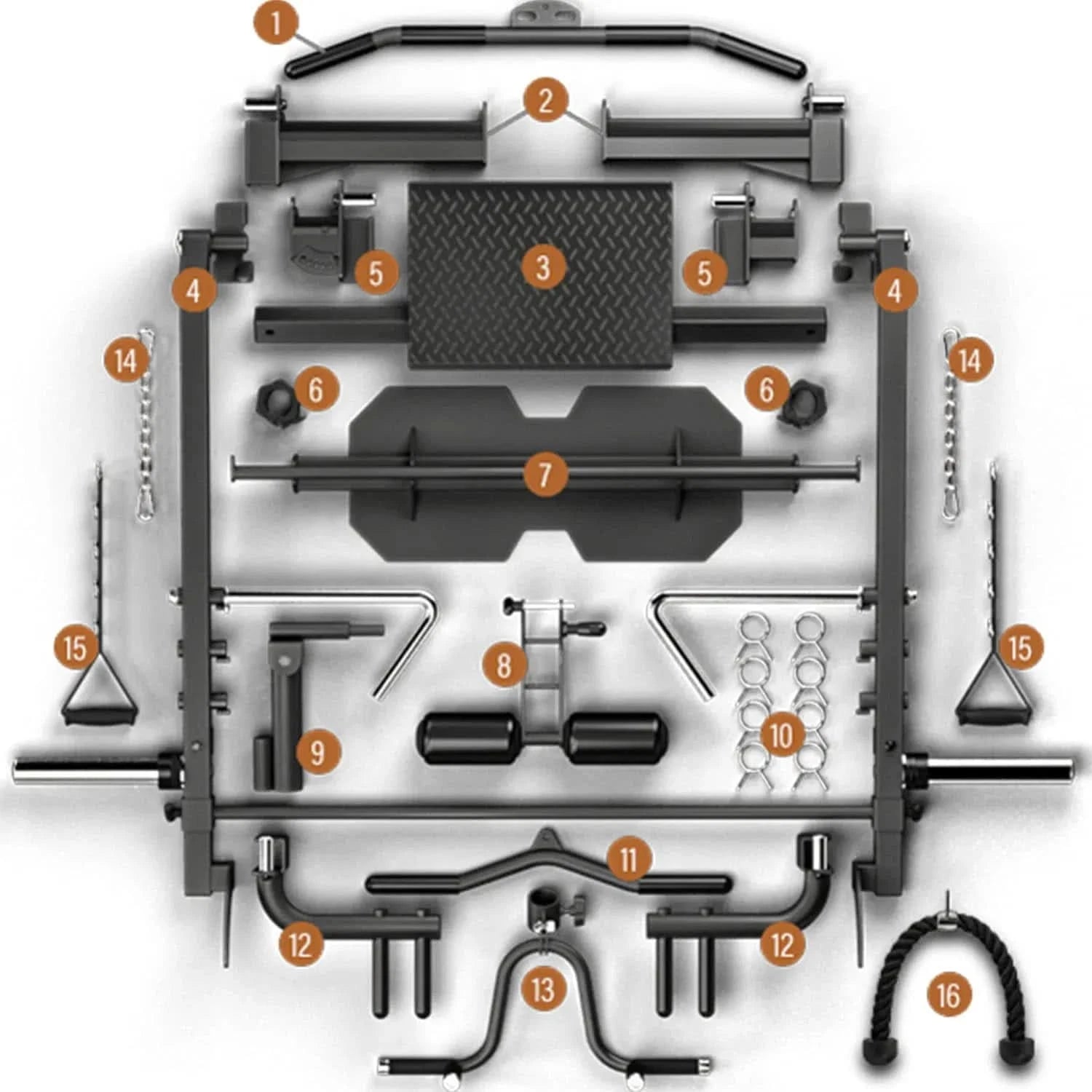 BRUTEforce UX1 Functional Trainer with FOLD – All-in-One Smith Machine