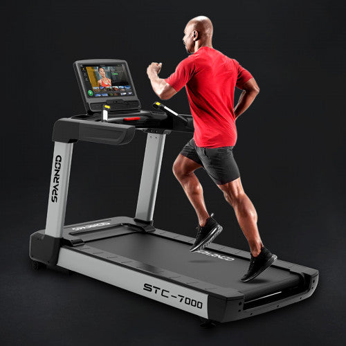 Sparnod Fitness, (6 HP AC Motor) 18.5 inch TFT Touch Screen Treadmill, STC-7000