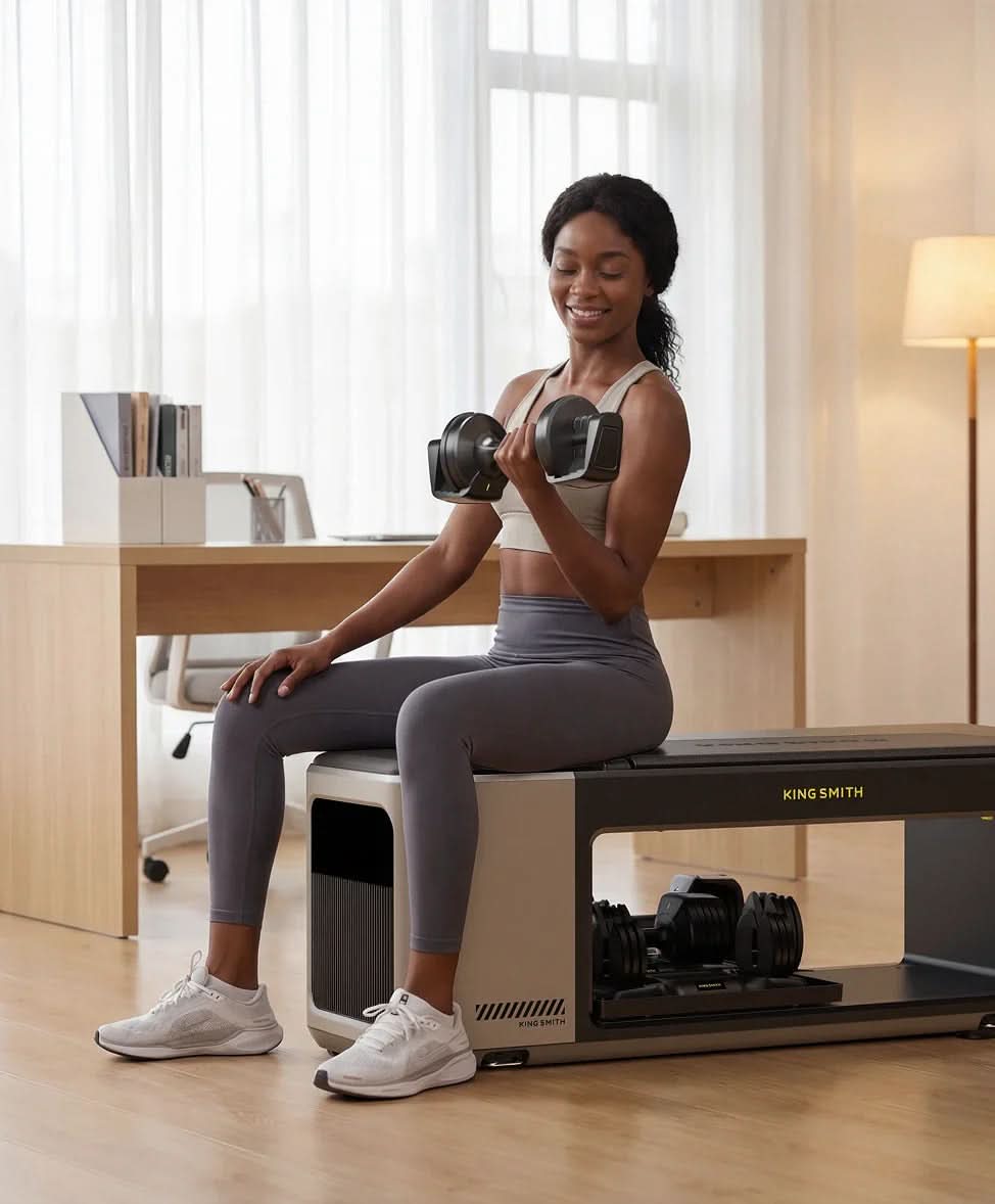 KingSmith BX2 Workout Bench | Air Resistance Strength Training Bench