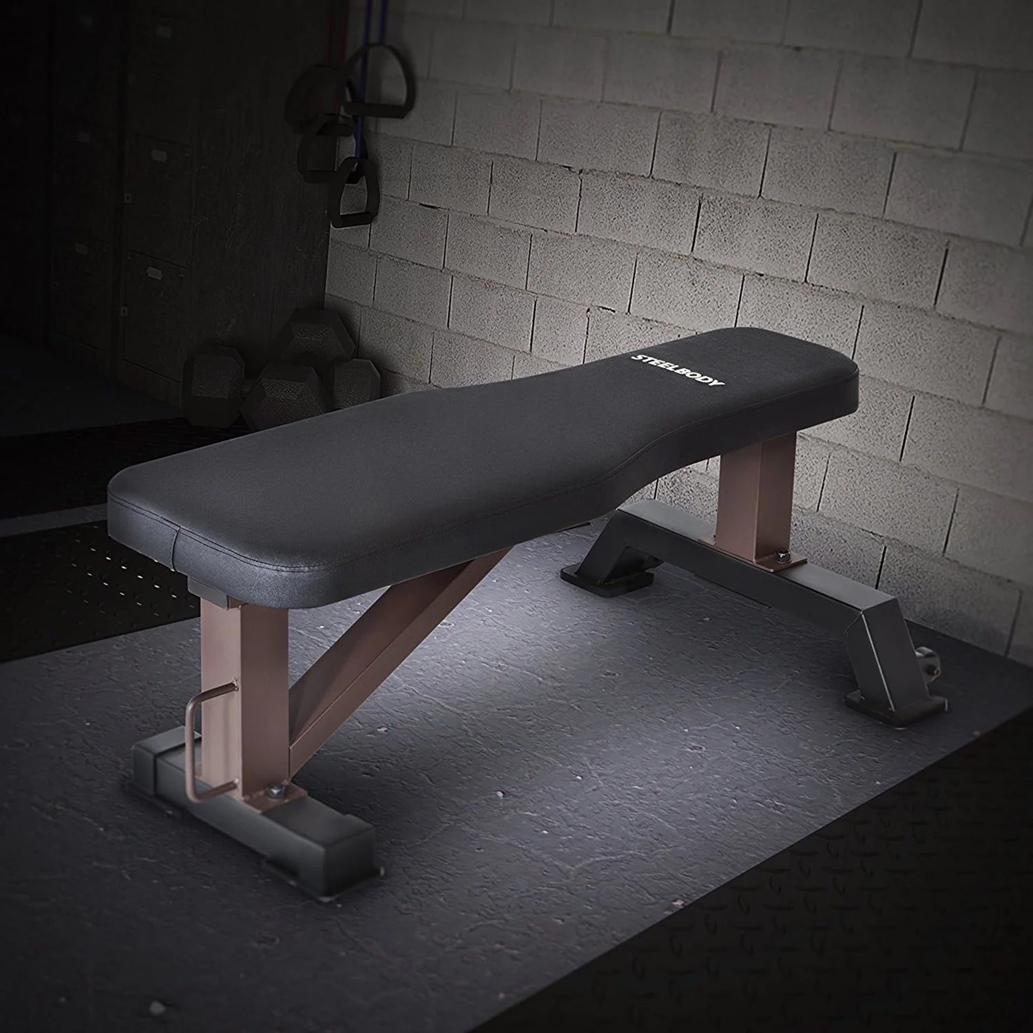 Marcy, Steelbody Flat Bench, Stb-10101, Black