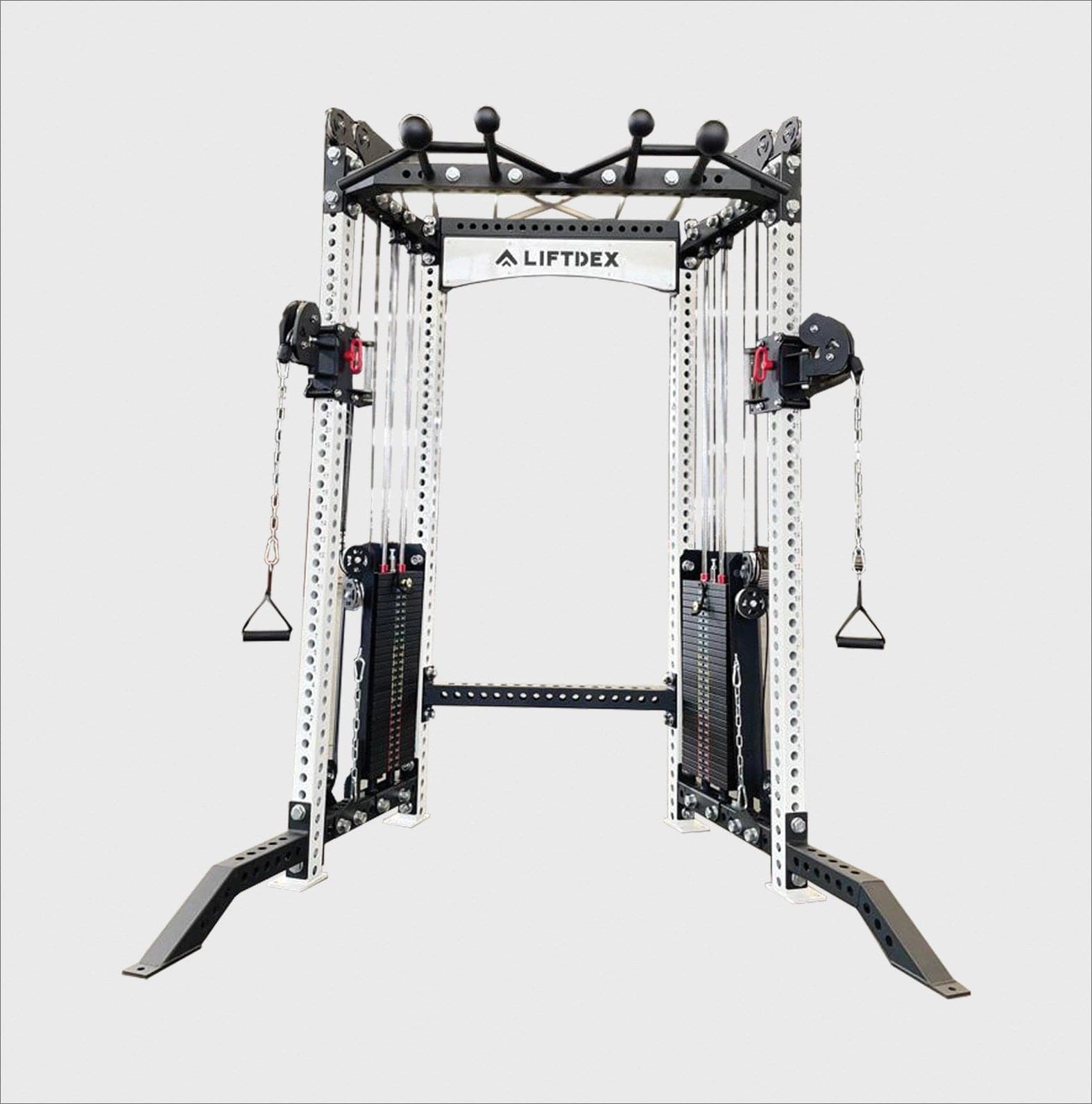 Liftdex Dual Pulley Functional Trainer with 120 kg Weight Stack - Athletix.ae