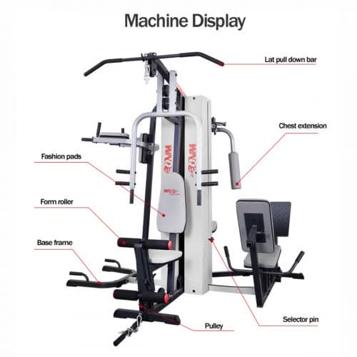 Sparnod Fitness Multi Station Home Gym, SMG-18000