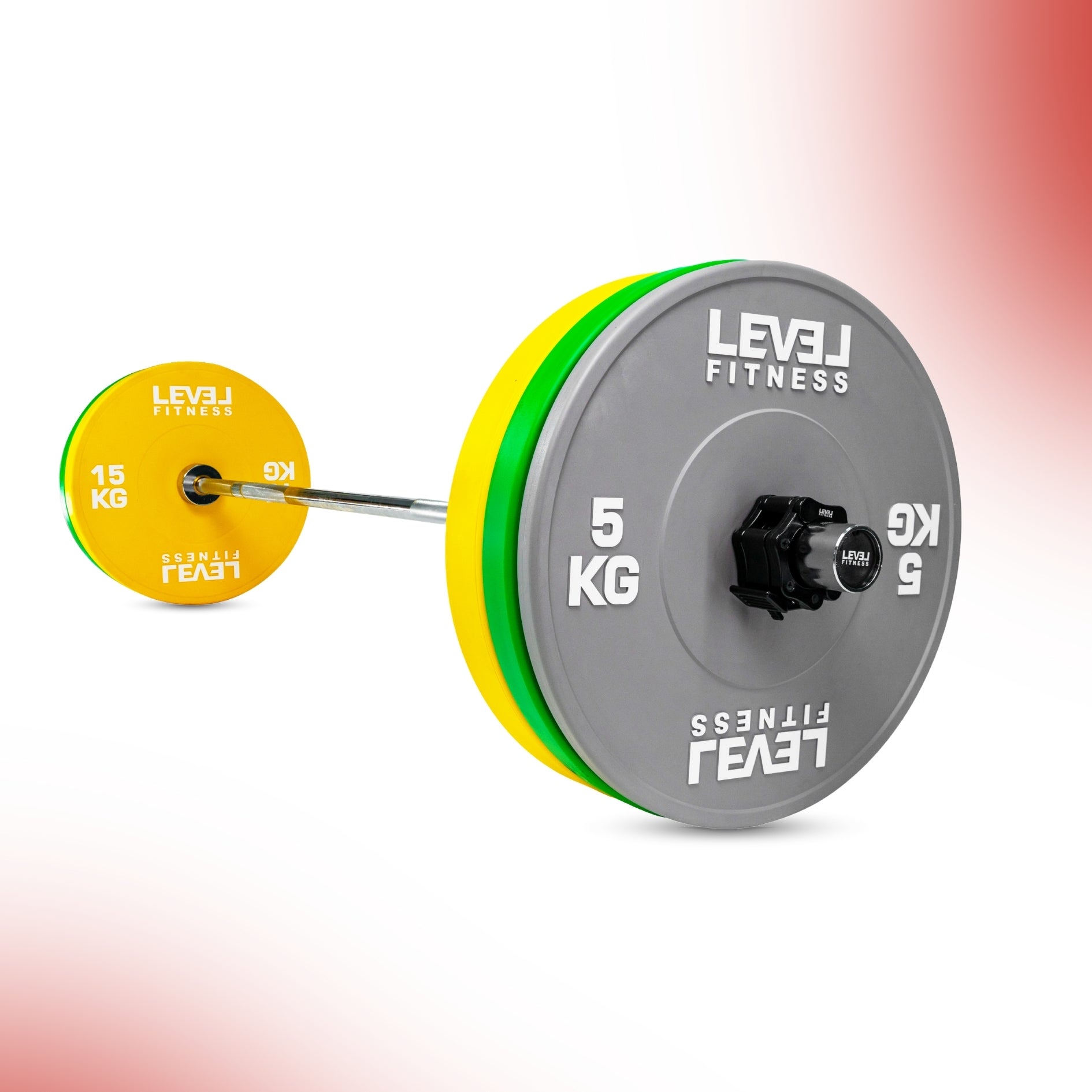 Level Fitness Color Bumper Plates 5 Kg to 25 Kg
