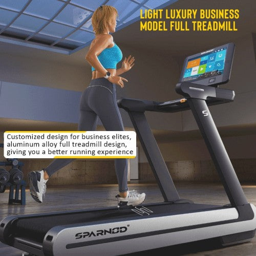 Sparnod Fitness, 5 Hp Continuous AC Motorized Automatic Walking and Running Treadmill, STC-6900