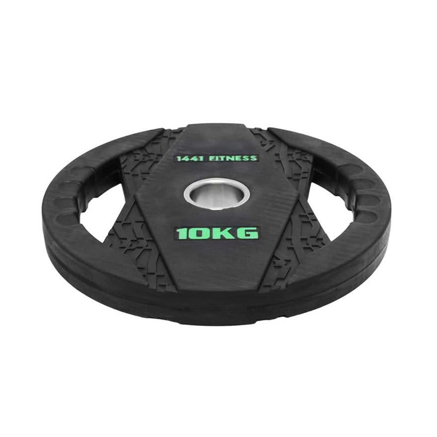 1441 Fitness Black Rubber Dual Grip Plate - 2.5 kg to 20 Kg (Sold as per Piece)