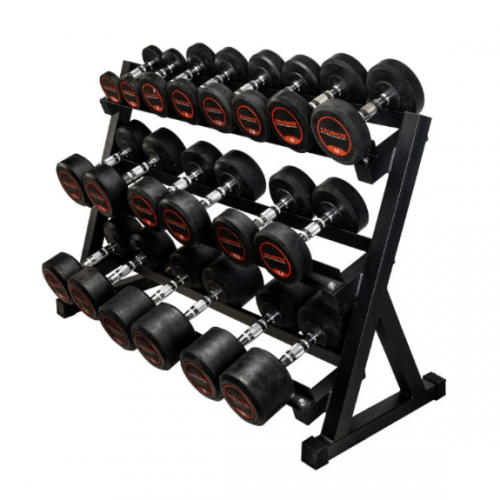 Sparnod Fitness 3 Tier Dumbbell Rack, SDR-03