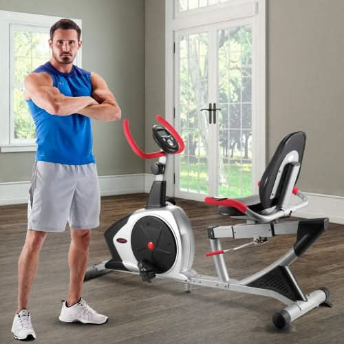 Sparnod Fitness Heavy Duty Magnetic Recumbent Exercise Bike, SRB-35