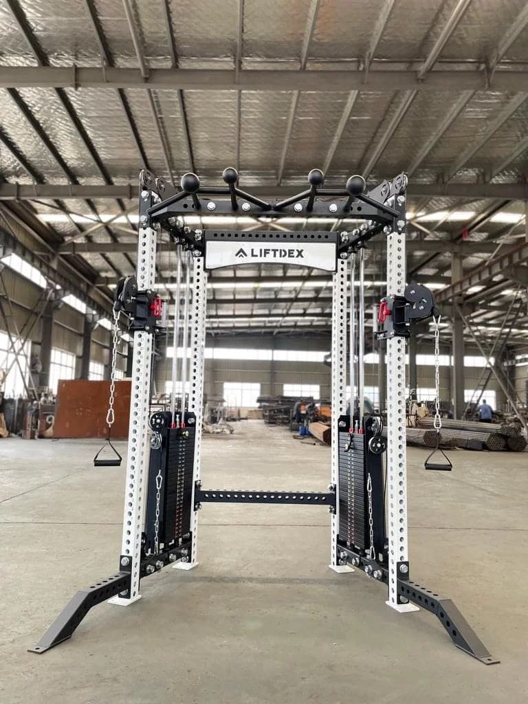 Liftdex Dual Pulley Functional Trainer with 120 kg Weight Stack - Athletix.ae