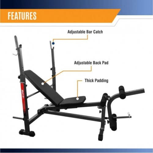 Sparnod Fitness Heavy Duty Multifunction Weight Bench | Bench Press | Biceps Press, SWB-65