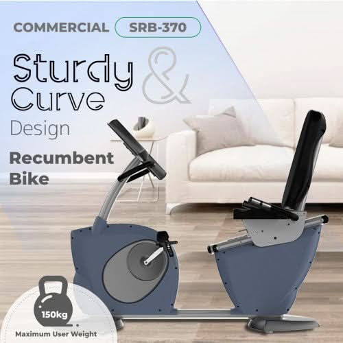 Sparnod Fitness Commercial Curve Design Recumbent Bike, SRB-370