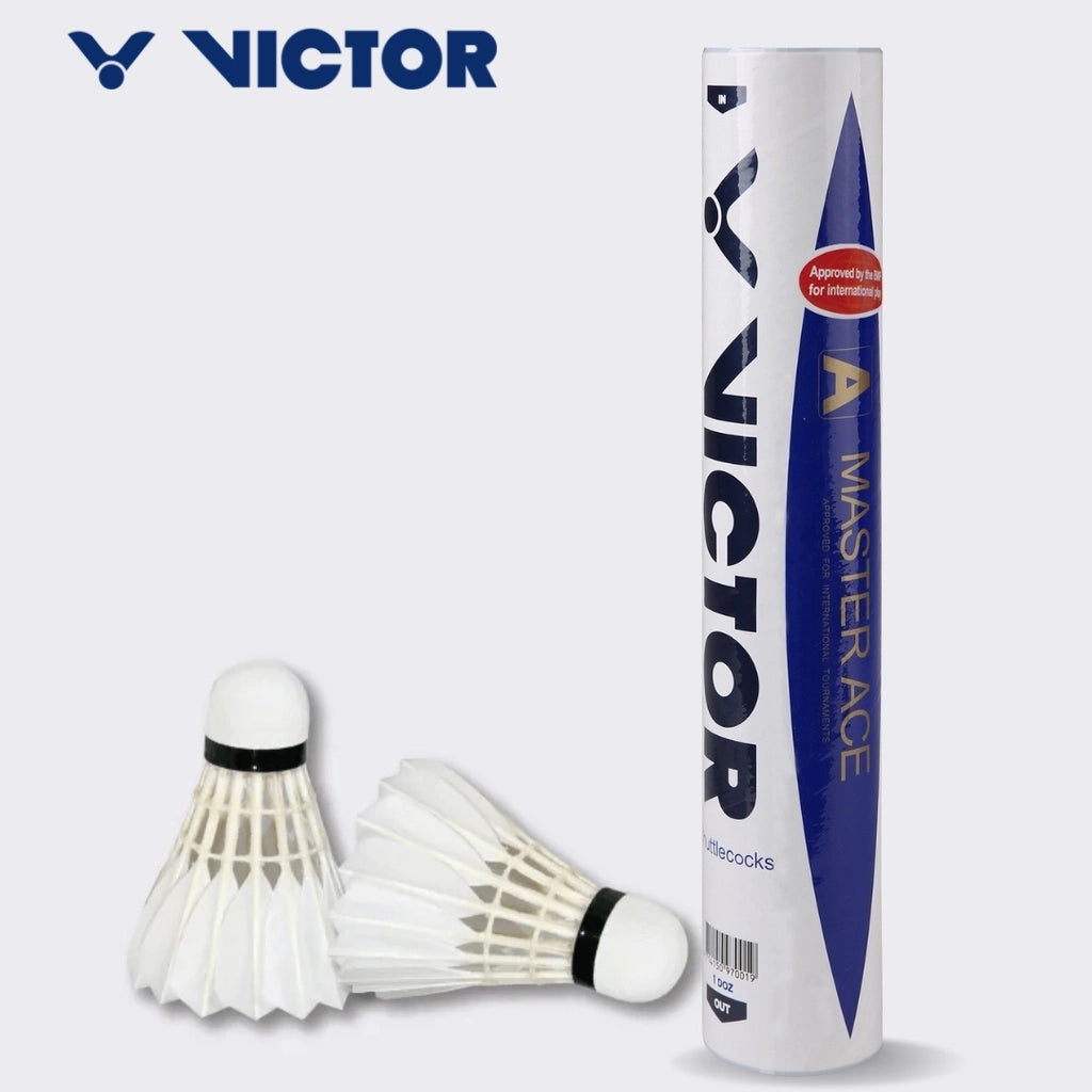 VICTOR Master Ace Shuttlecocks – Speed 77 (Dozen)