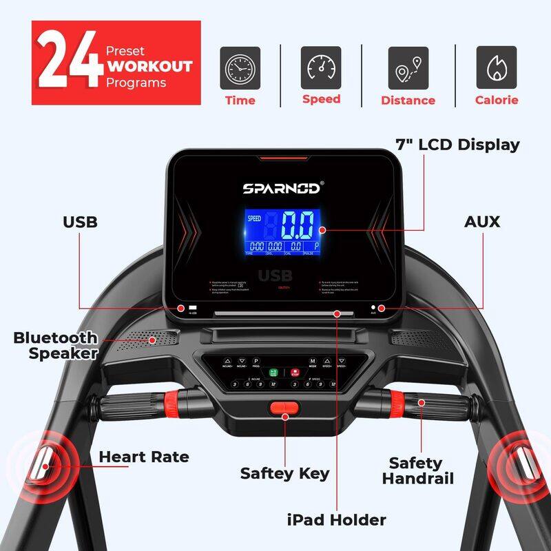 Sparnod Fitness Home Use Treadmill, STH-5720
