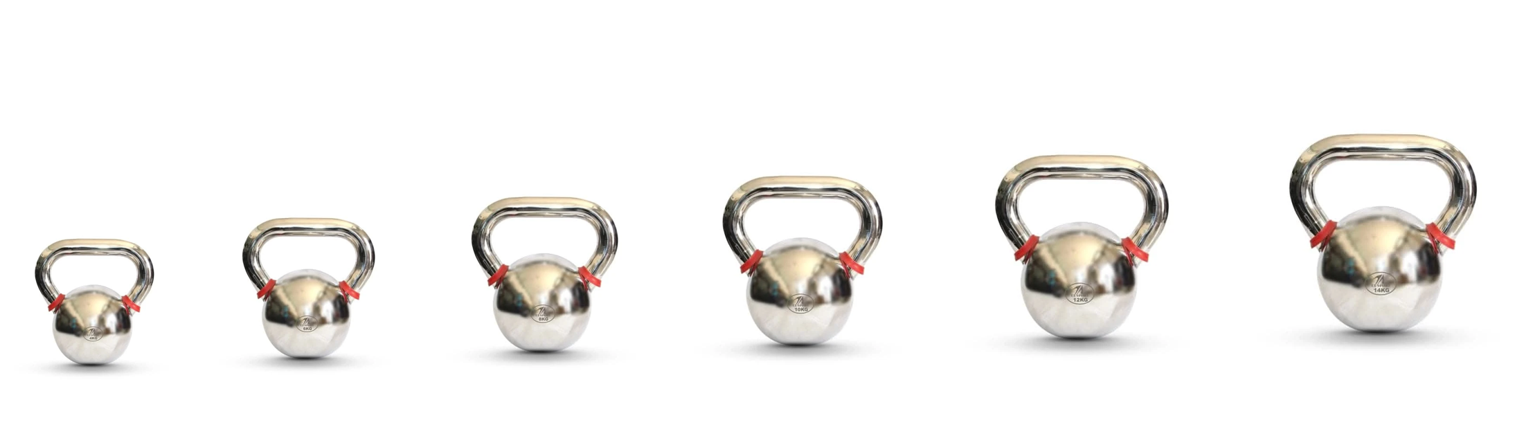 TA Chrome Kettlebell Combo 6 Piece (4 KG | 6 KG | 8 KG | 10 KG | 12 KG | 14 KG)