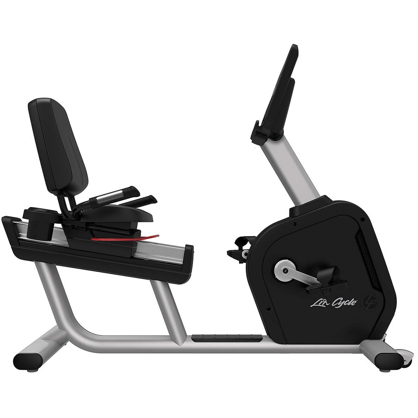 Life Fitness Aspire Recumbent Bike with SL Console | Arctic Silver Base