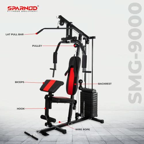 Sparnod Fitness Multifunctional Home Gym Station, SMG-9000