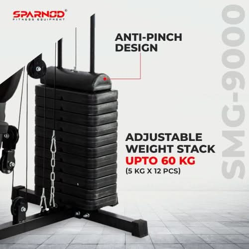 Sparnod Fitness Multifunctional Home Gym Station, SMG-9000