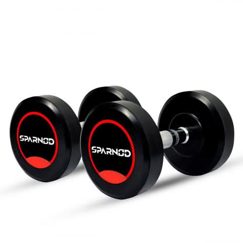 Sparnod Fitness Round Dumbbells - 2Kg To 50Kg, Sold as pairs