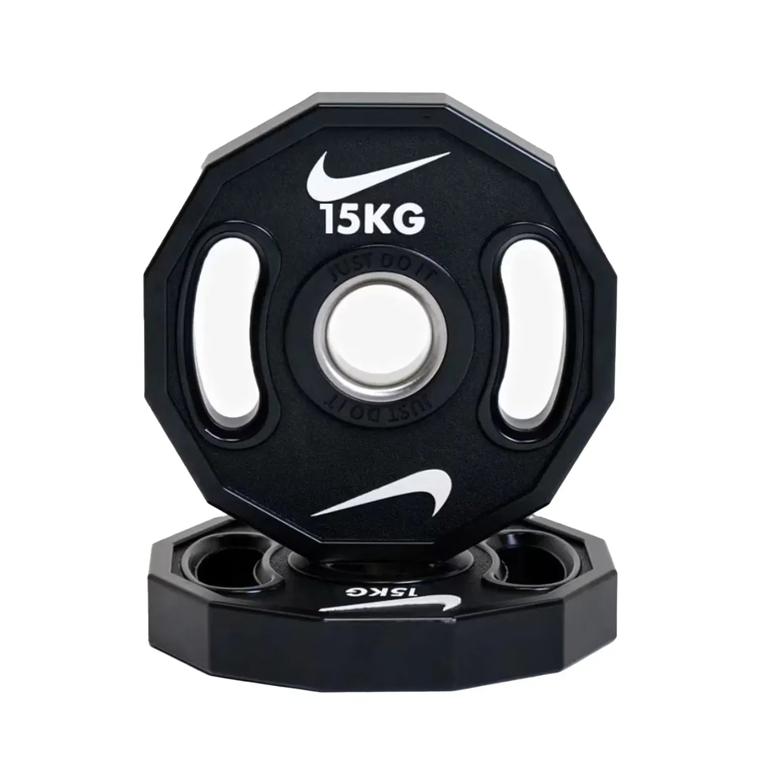 Nike Strength Pro Urethane Bumper Plates Black White 15
