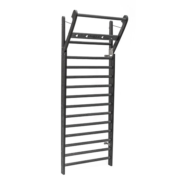 NOHRD WallBars – Wooden Wall Bar with Foldout Pull-Up Arm Black