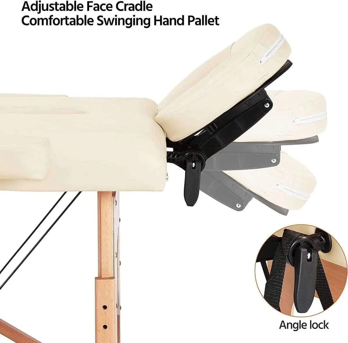 Nourest Portable Foldable Professional Massage Table (2 fold)