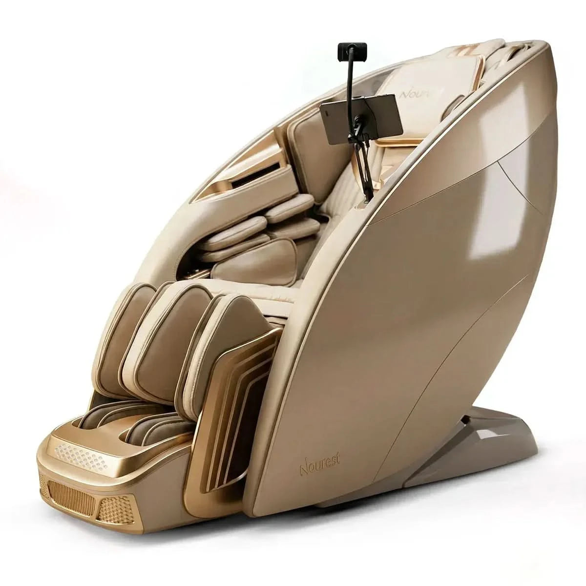Nourest Titan Ai Master Stretching Dual 4D Roller Massage Chair Brown